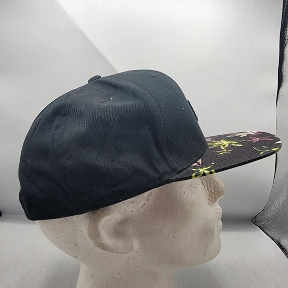 Vans All Over It Floral Black Adjustable Snapback Hat Cap Casual Outdoors Walk - Picture 4 of 9